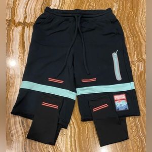 PINK DOLPHIN X PUMA AMPLITUDE EVO SL DRY COOL SHORTS IN BLACK